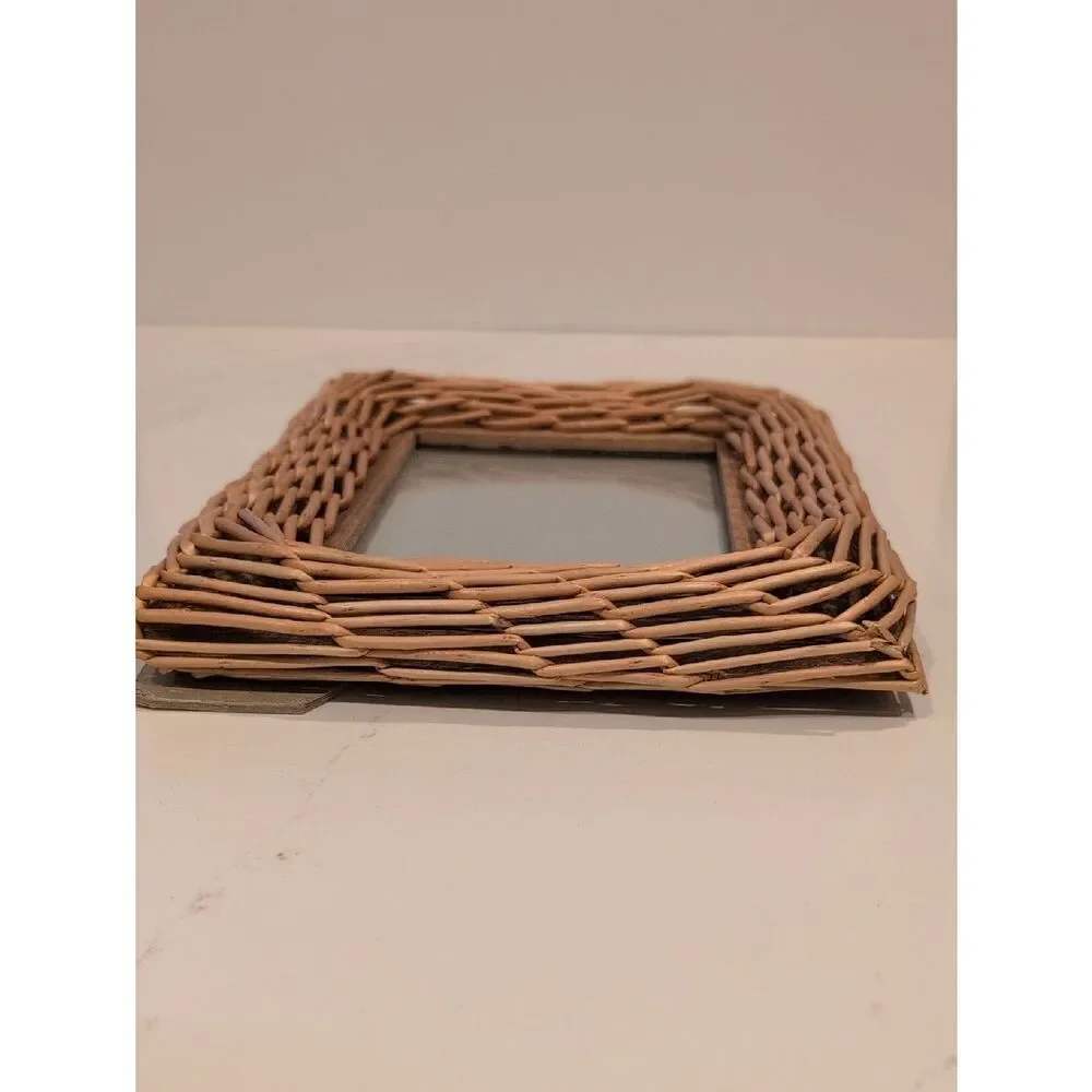 Vintage handwoven rattan